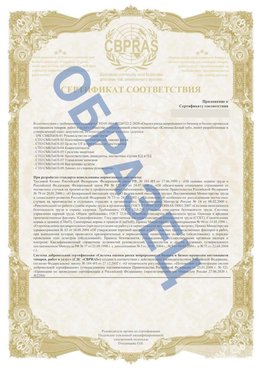 Образец Приложение к СТО 01.064.00220722.2-2020 Вихоревка Сертификат СТО 01.064.00220722.2-2020 